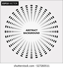 Black Abstract Halftone Logo Design Element, vector illustration