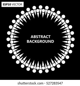 Black Abstract Halftone Logo Design Element, vector illustration