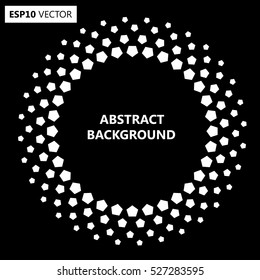 Black Abstract Halftone Logo Design Element, vector illustration