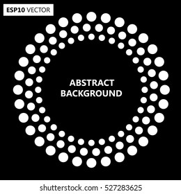 Black Abstract Halftone Logo Design Element, vector illustration