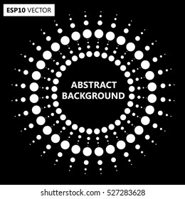 Black Abstract Halftone Logo Design Element, vector illustration