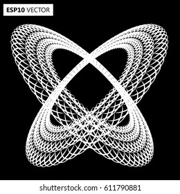 Black Abstract Halftone Logo Design Element, vector illustration