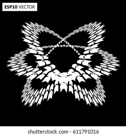 Black Abstract Halftone Logo Design Element, vector illustration
