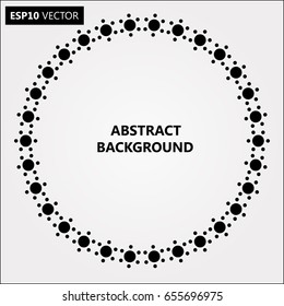 Black Abstract Halftone Logo Design Element, vector illustration