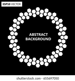 Black Abstract Halftone Logo Design Element, vector illustration