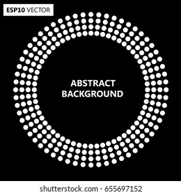 Black Abstract Halftone Logo Design Element, vector illustration