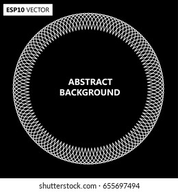 Black Abstract Halftone Logo Design Element, vector illustration