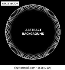 Black Abstract Halftone Logo Design Element, vector illustration
