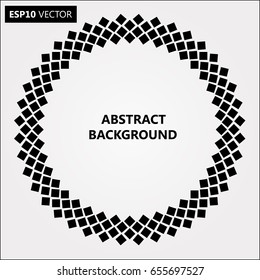 Black Abstract Halftone Logo Design Element, vector illustration