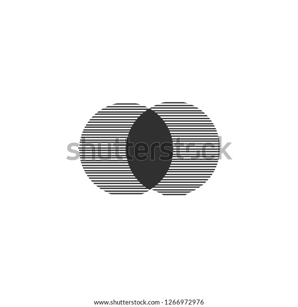 Black Abstract Halftone Logo Design Element,\
vector illustration