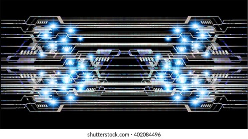 black abstract hi speed internet technology background illustration. eye scan virus computer. vector
