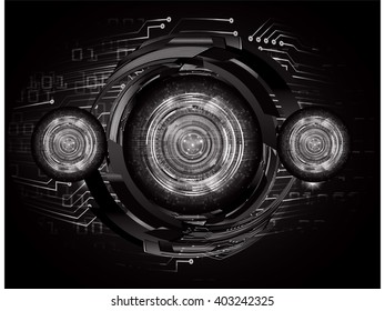 black abstract hi speed internet technology background illustration. eye scan virus computer