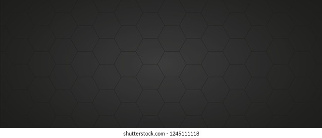 black abstract honeycomb background vector illustration EPS10