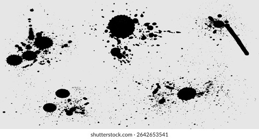 Black abstract image of black silhouette. , vector illustration. Futuristic background for your design.