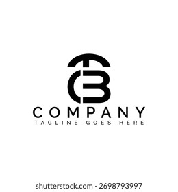 Un logotipo abstracto negro de la marca de la letra se muestra en un fondo blanco