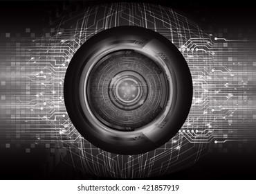 black abstract light hi speed internet technology background illustration, Background conceptual image of digital. eye scan virus computer. motion move graphic. vector