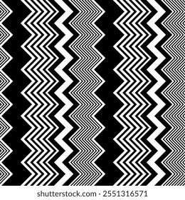 Black abstract line geometric pattern. Perfect for print, design and textile. Abstract wave backgrounds with seamless geometric patterns. Seamless abstract geometric pattern. Vector Illustration.