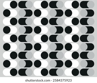 Black abstract line geometric pattern. Perfect for print, design and textile. Abstract wave backgrounds with seamless geometric pattern. Seamless abstract geometric pattern. Vector Illustration.