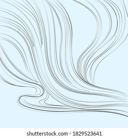 Schwarze abstrakte Linien auf Hintergrund