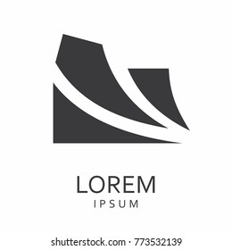 Black abstract logo
