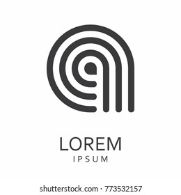Black abstract logo