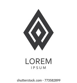 Black abstract logo