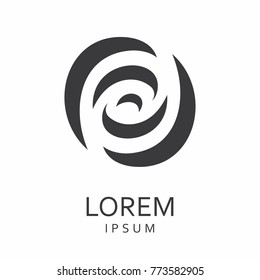 Black abstract logo