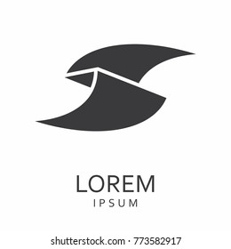 Black abstract logo