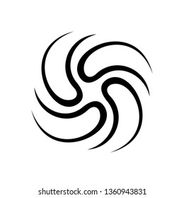 Black abstract logo design template. isolated on white background