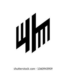 Black abstract logo design template. isolated on white background