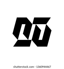 Black abstract logo design template. isolated on white background