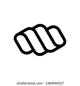 Black abstract logo design template. isolated on white background
