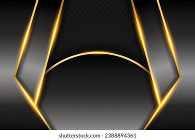 Fondo de estilo de lujo negro abstracto