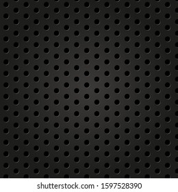 Black abstract metal background. Vector
