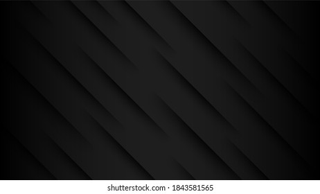 Black abstract modern background, vector illustration