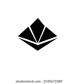 Schwarz abstrakte moderne einfache Logo