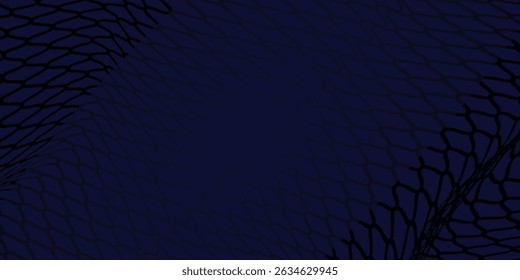 fondo de red Abstractas negro azul para deportes, textura de malla para redes de pesca. Patrón sin fisuras para la ropa deportiva o la portería de fútbol, red de voleibol moderno