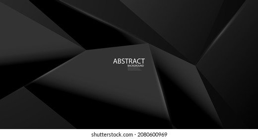 Black abstract pattern and dynamic background poster decorated with beautiful white lines. Illustration in vector format