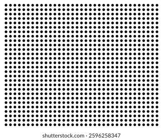 black abstract polka dots fabric pattern icons, vector illustration.