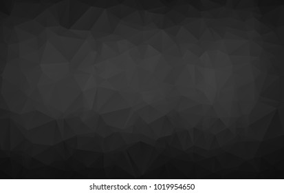 Black Abstract Polygonal Mosaic Background, modern background, Low Poly Style, Vector illustration, Business Design Templates