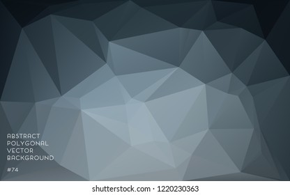 Black abstract polygonal vector background