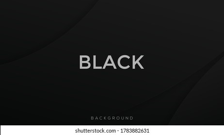 Fondo superior abstracto negro con fondo de capa superpuesto. Fondo vectorial. Eps10