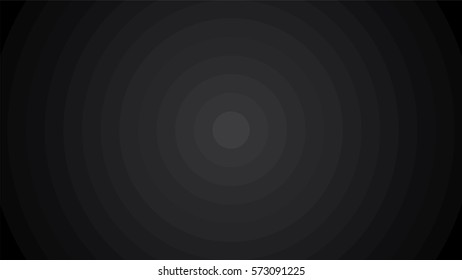 Black abstract radial step gradient background