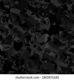 fondo repetitivo abstracto negro. diseño de mármol sin costura. imagen vectorial. muestra de tela textil. papel envolvente. impresión continua. elemento de diseño para banner, anuncio, estuche de teléfono, decoración doméstica, ropa