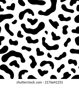 Black Abstract seamless pattern. Design for paper, covers, cards, fabrics, background and any. Vector illustration.