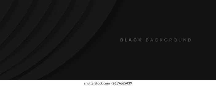 Fondo abstracto negro de la forma con la sombra oscura