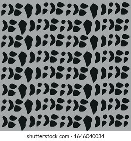 Black abstract shape pattern vecror
