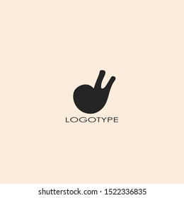 Black abstract snail logo icon vector design concept business identity