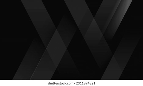 black abstract square paper dark design background with geometric pattern element line frame papercut layered perfect for presentation slide templates any industry from business or marketing