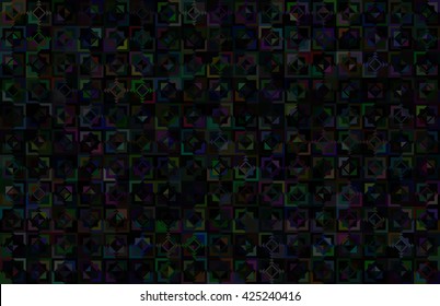 black abstract squares texture